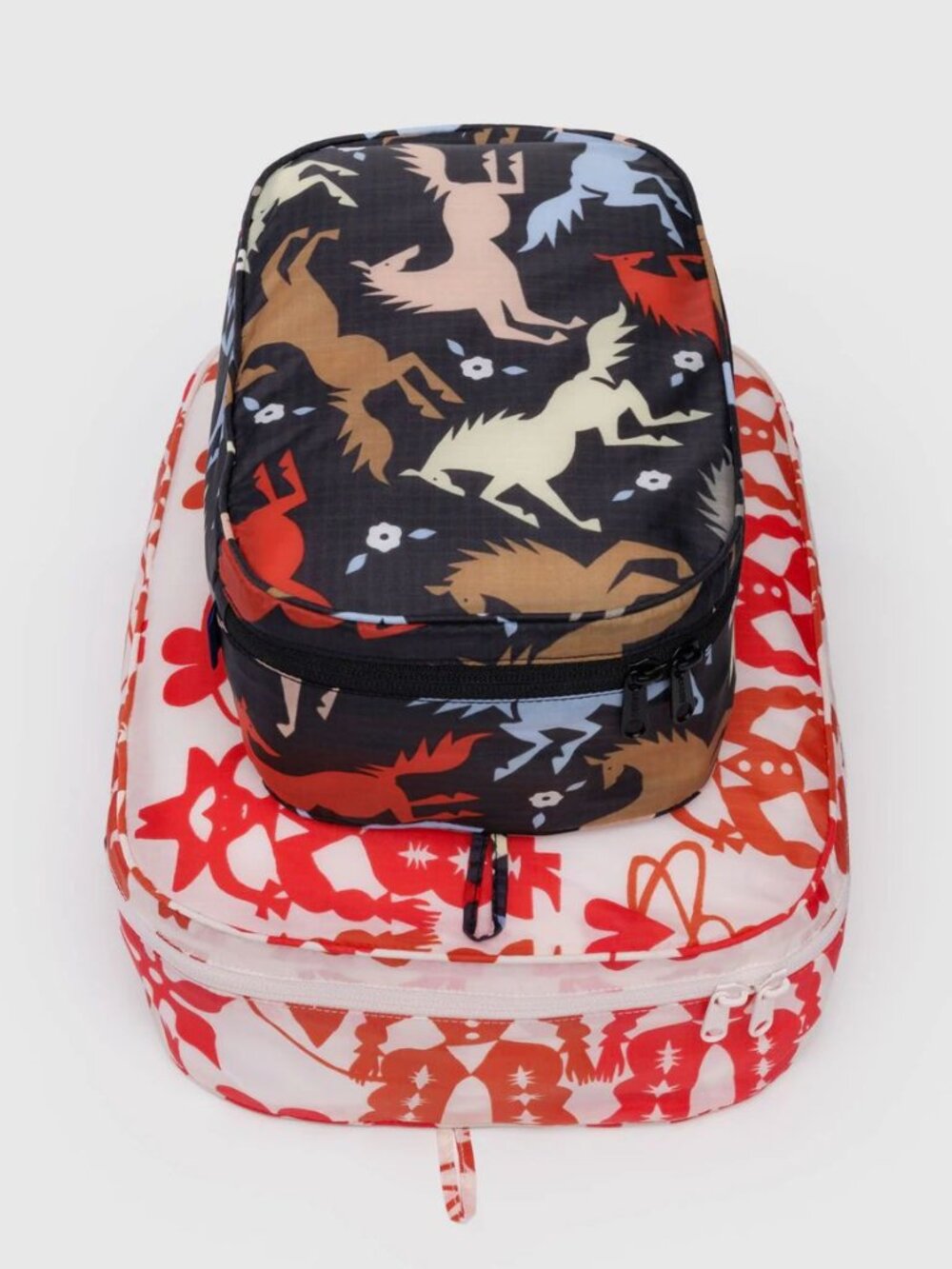 NWT Baggu Packing Cube Set - Western Cut Outs (Cowgirl, Horse Cut Outs)